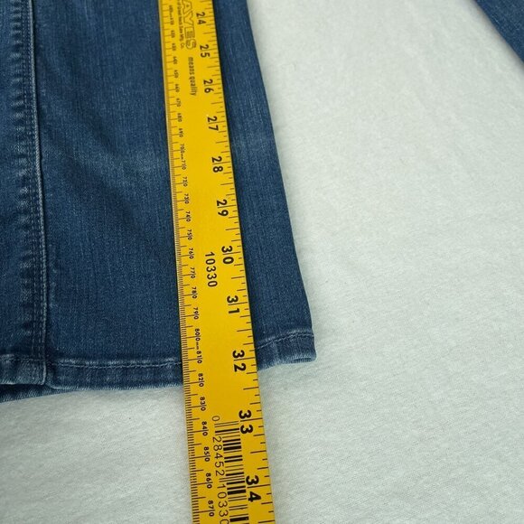 7 for All Mankind Kimmie Straight Leg Denim Jeans Medium Wash Blue Womens 26 - Picture 10 of 12